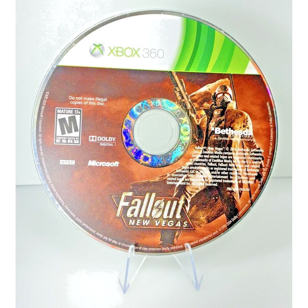 Fallout: New Vegas 2010 Bethesda Microsoft Xbox 360 Disc Only Tested